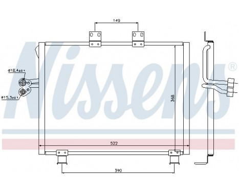 Kondensor, klimatanläggning 940017 Nissens, bild 5