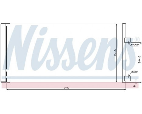 Kondensor, klimatanläggning 940034 Nissens, bild 2