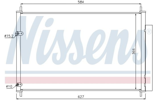 Kondensor, klimatanläggning 940037 Nissens, bild 2