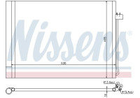 Kondensor, klimatanläggning 940058 Nissens