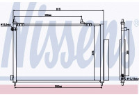 Kondensor, klimatanläggning 940062 Nissens