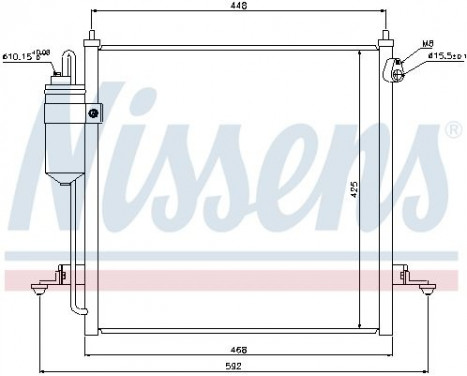 Kondensor, klimatanläggning 940068 Nissens, bild 2