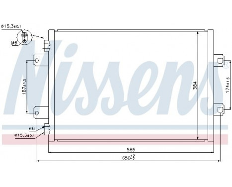 Kondensor, klimatanläggning 940077 Nissens, bild 5