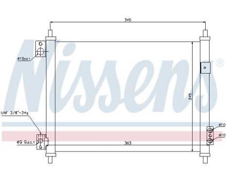 Kondensor, klimatanläggning 940078 Nissens, bild 6
