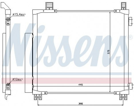 Kondensor, klimatanläggning 940136 Nissens, bild 3