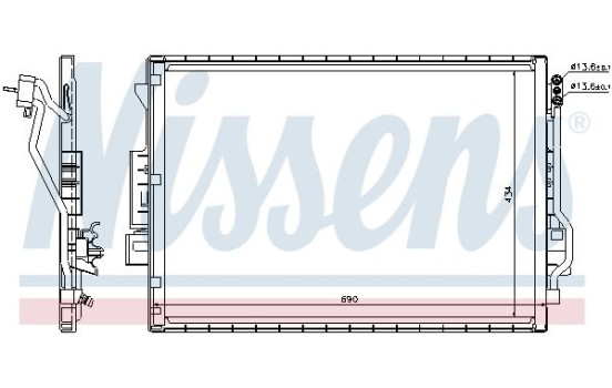 Kondensor, klimatanläggning 940137 Nissens