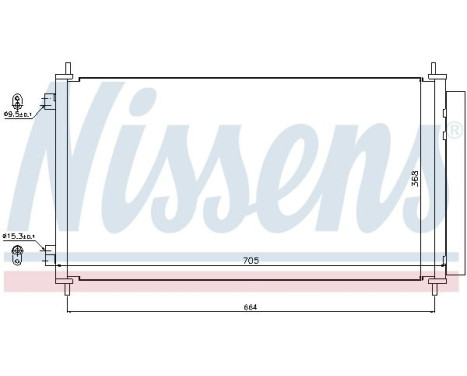 Kondensor, klimatanläggning 940140 Nissens, bild 2