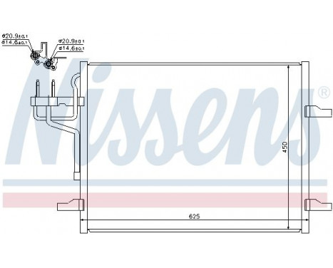 Kondensor, klimatanläggning 940144 Nissens, bild 3
