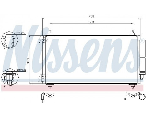Kondensor, klimatanläggning 940146 Nissens, bild 6