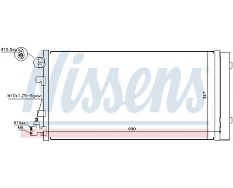 Kondensor, klimatanläggning 940160 Nissens, bild 2