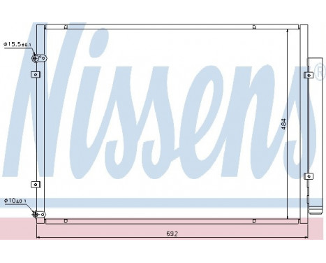 Kondensor, klimatanläggning 940168 Nissens