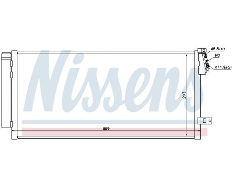 Kondensor, klimatanläggning 940169 Nissens, bild 6