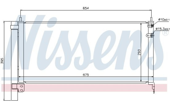 Kondensor, klimatanläggning 940175 Nissens, bild 2