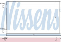 Kondensor, klimatanläggning 940184 Nissens