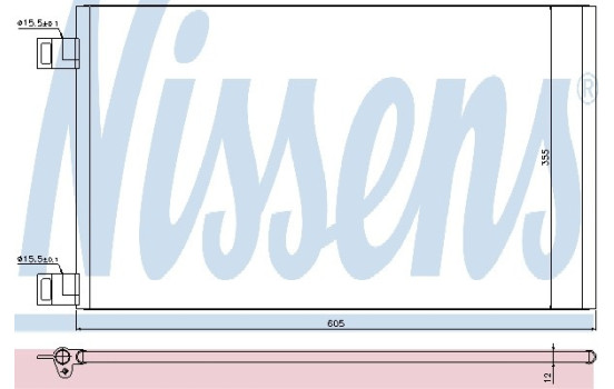 Kondensor, klimatanläggning 940184 Nissens