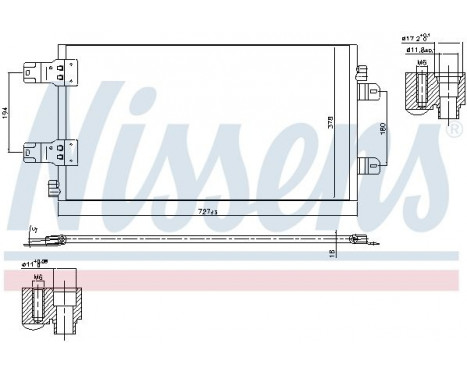 Kondensor, klimatanläggning 940186 Nissens, bild 6