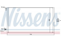 Kondensor, klimatanläggning 940187 Nissens