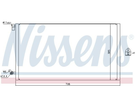 Kondensor, klimatanläggning 940187 Nissens