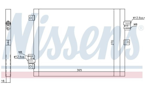 Kondensor, klimatanläggning 940190 Nissens