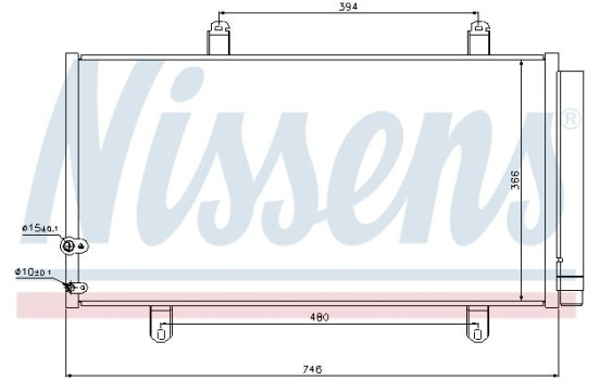 Kondensor, klimatanläggning 940194 Nissens, bild 6