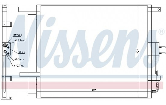 Kondensor, klimatanläggning 940218 Nissens
