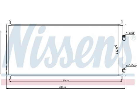 Kondensor, klimatanläggning 940240 Nissens, bild 6