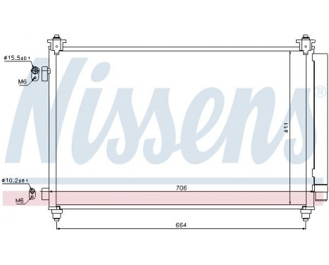 Kondensor, klimatanläggning 940253 Nissens, bild 6
