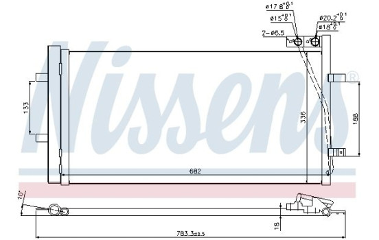 Kondensor, klimatanläggning 940255 Nissens, bild 6