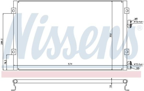 Kondensor, klimatanläggning 940289 Nissens, bild 5