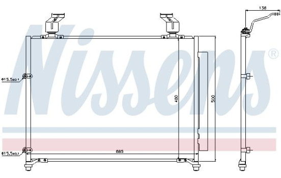 Kondensor, klimatanläggning 940295 Nissens, bild 7
