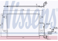 Kondensor, klimatanläggning 940306 Nissens