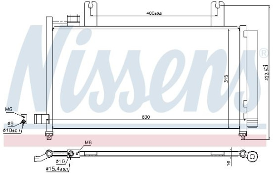 Kondensor, klimatanläggning 940328 Nissens, bild 6
