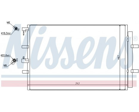 Kondensor, klimatanläggning 940330 Nissens, bild 2