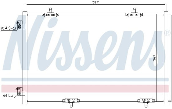 Kondensor, klimatanläggning 940333 Nissens, bild 6