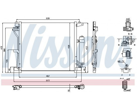 Kondensor, klimatanläggning 940337 Nissens, bild 6