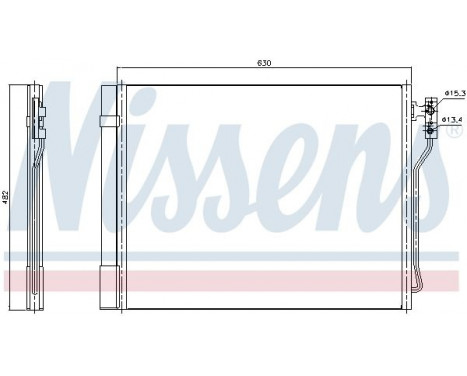Kondensor, klimatanläggning 940370 Nissens, bild 2