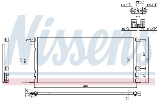 Kondensor, klimatanläggning 940388 Nissens