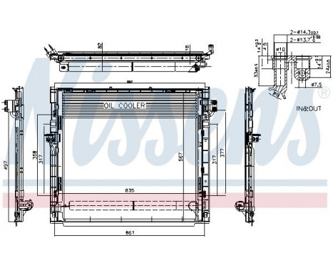 Kondensor, klimatanläggning 940394 Nissens