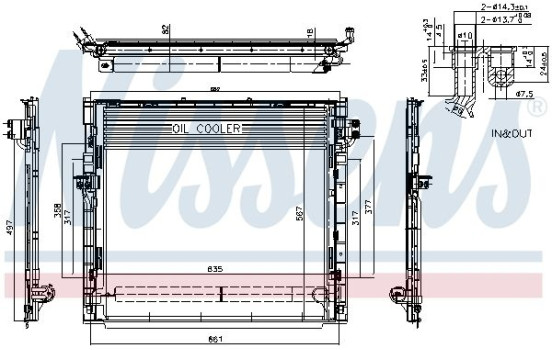 Kondensor, klimatanläggning 940394 Nissens