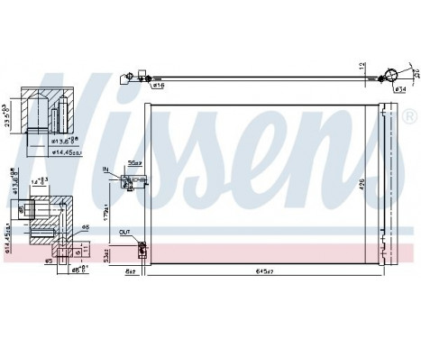 Kondensor, klimatanläggning 940420 Nissens