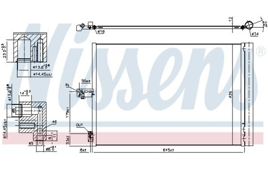 Kondensor, klimatanläggning 940420 Nissens
