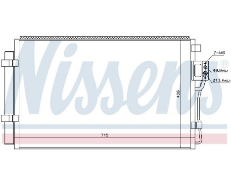 Kondensor, klimatanläggning 940449 Nissens, bild 2