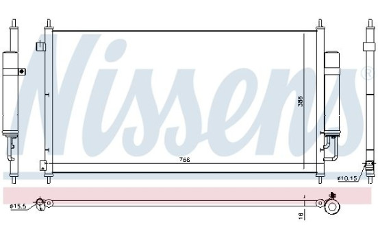 Kondensor, klimatanläggning 940467 Nissens, bild 5