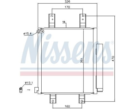 Kondensor, klimatanläggning 940554 Nissens, bild 5
