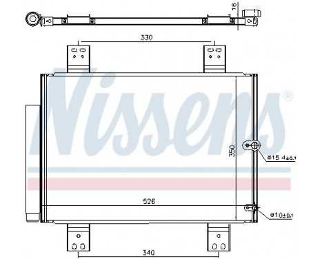 Kondensor, klimatanläggning 940560 Nissens, bild 2