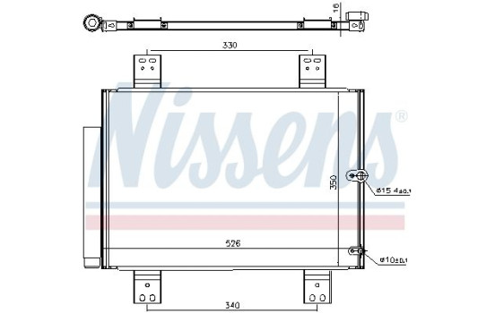 Kondensor, klimatanläggning 940560 Nissens, bild 2
