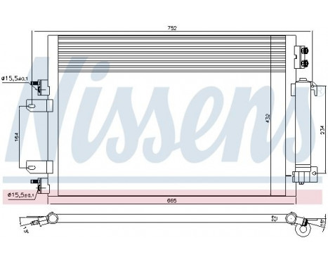 Kondensor, klimatanläggning 940570 Nissens, bild 6