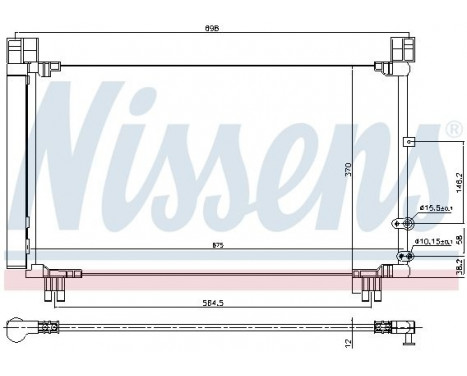 Kondensor, klimatanläggning 940572 Nissens, bild 5