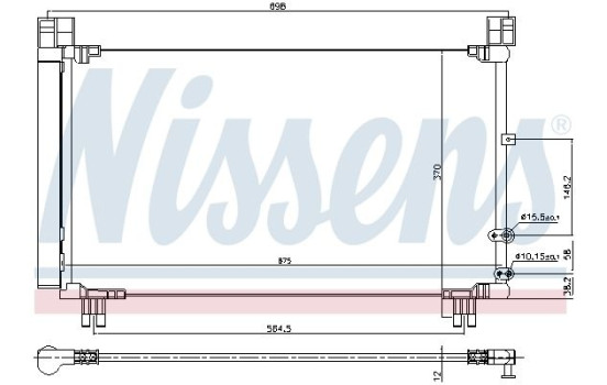 Kondensor, klimatanläggning 940572 Nissens, bild 5
