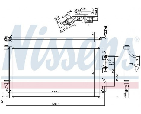 Kondensor, klimatanläggning 940590 Nissens